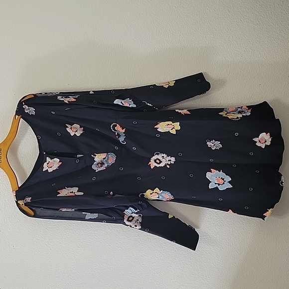 New Free People Womens Sunshadows Split-Sleeve Mini Dress Size 8 - Picture 10 of 16